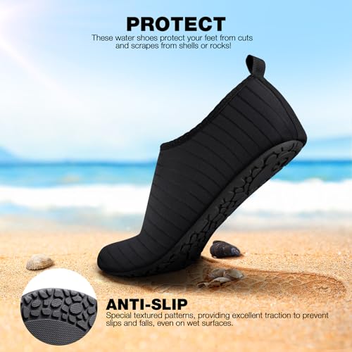 SIMARI Quick-Dry Water Shoes for Swimming and Beach Use