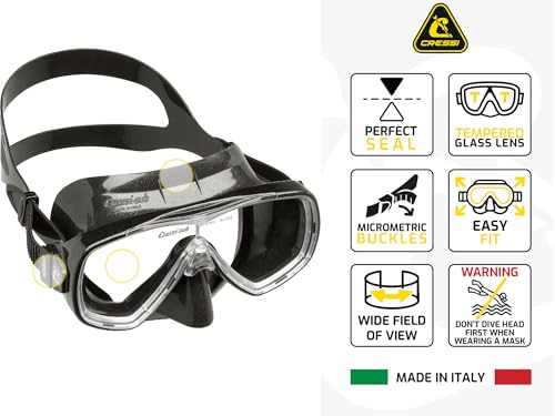 Cressi Palau Adult Snorkel Set with Dry Snorkel and Fins