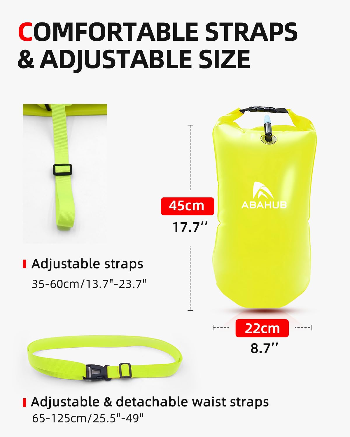 Open Water Swimming Safety Buoy and Tow Float