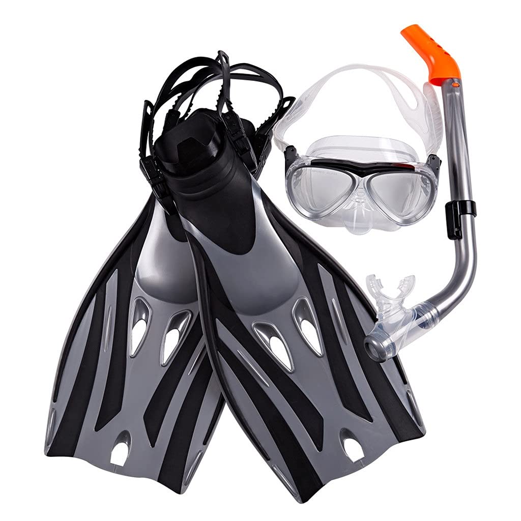 PGNEX Anti-Fog Diving Mask, Snorkel and Fins Set