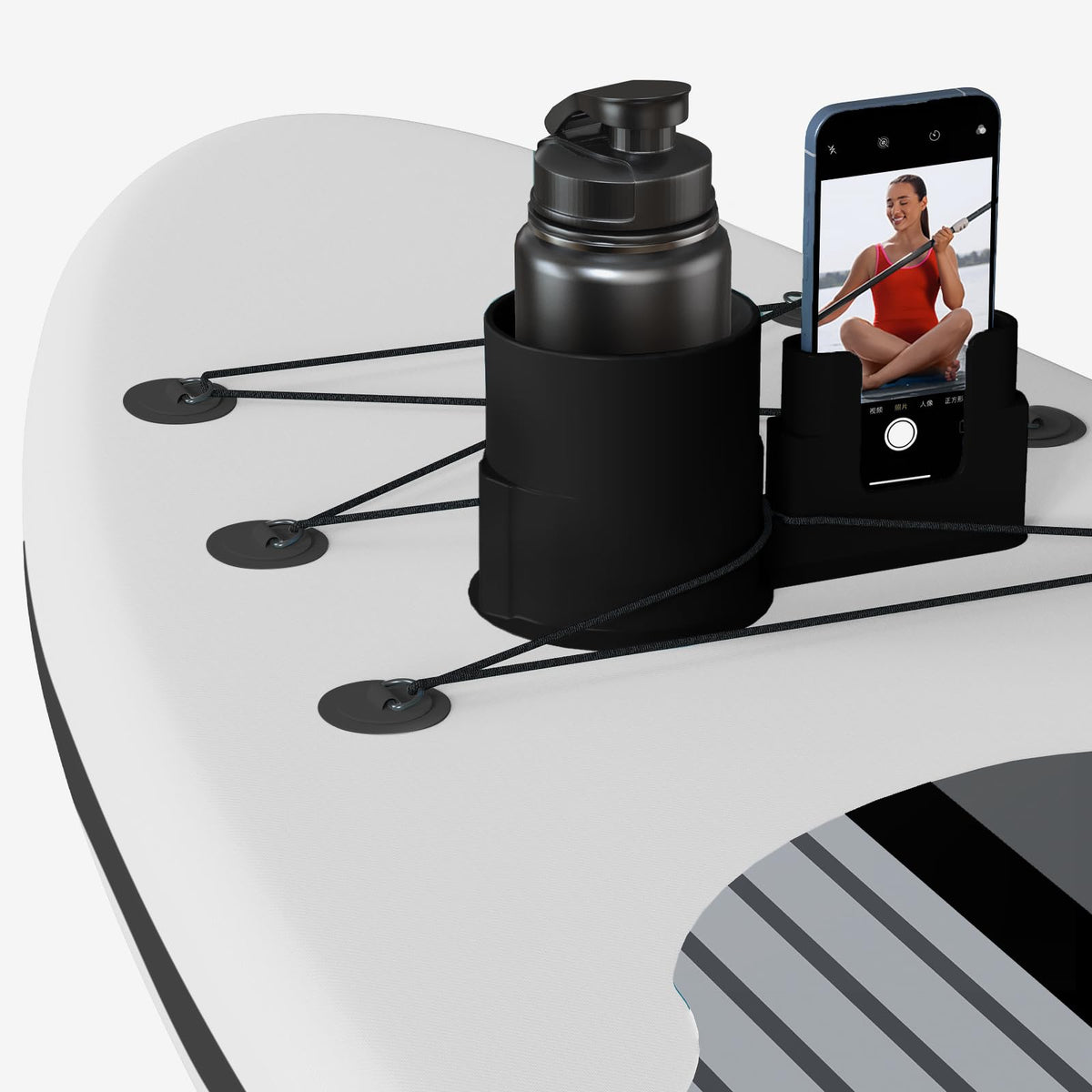 iKristin 2-in-1 Stand Up Paddle Board Cup Holder