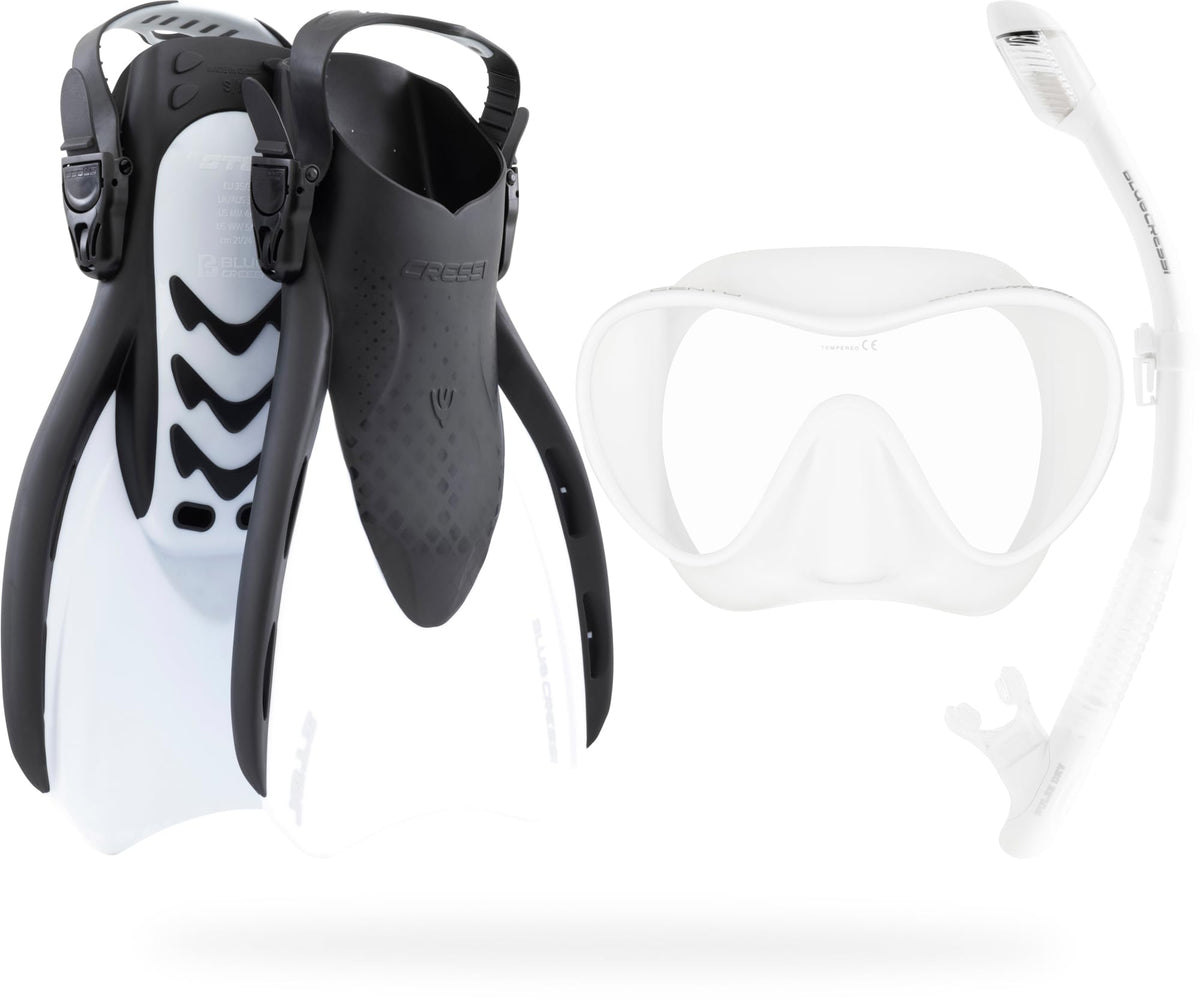 Cressi Voyager Adult Snorkel Set with Dry-Top Snorkel