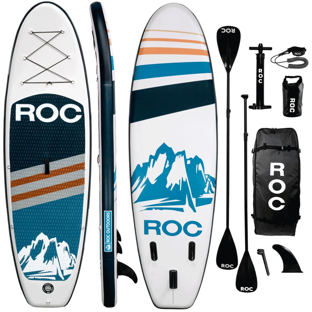 Roc 10'6" Inflatable Stand Up Paddle Board with Accessories