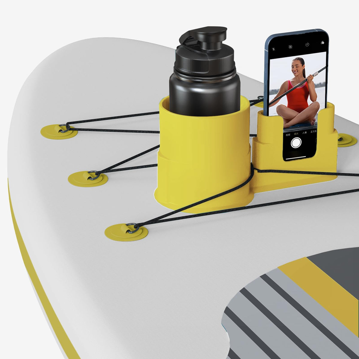 iKristin 2-in-1 Stand Up Paddle Board Cup Holder