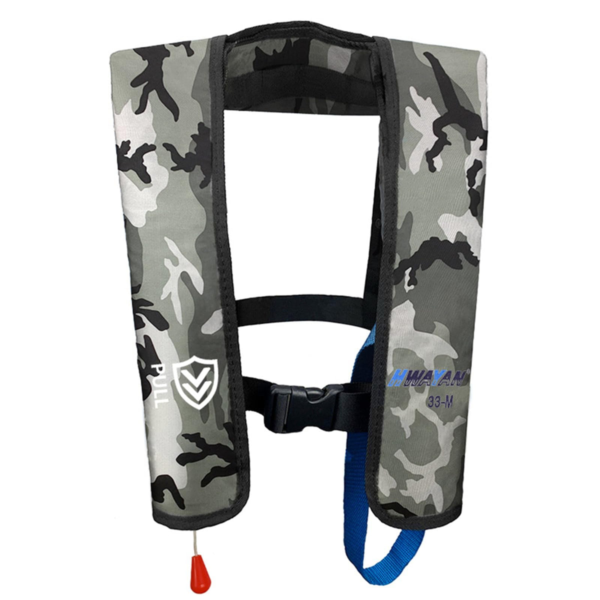 Manual Inflatable Adult Life Jacket with 330 lb Capacity