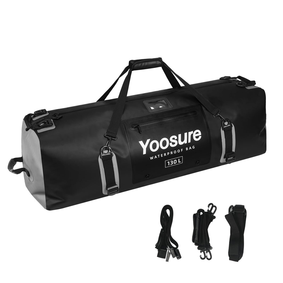 110L/130L Waterproof PVC Dry Duffel Bag with Airtight Zipper