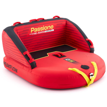 PEAKFLOW 1–3 Rider Boat Towable Tube with Nylon Cover