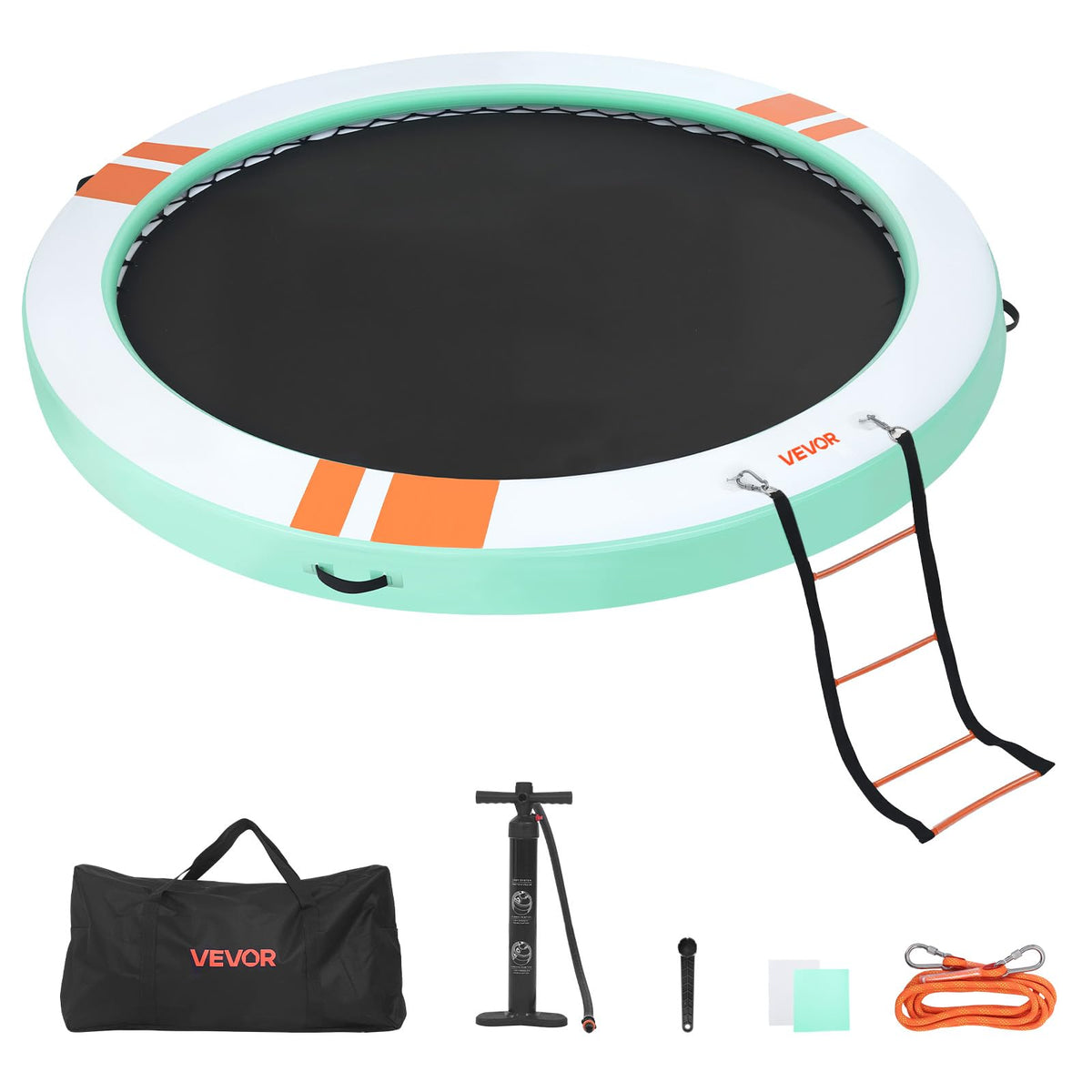VEVOR Non-Slip Inflatable Floating Dock with Ladder