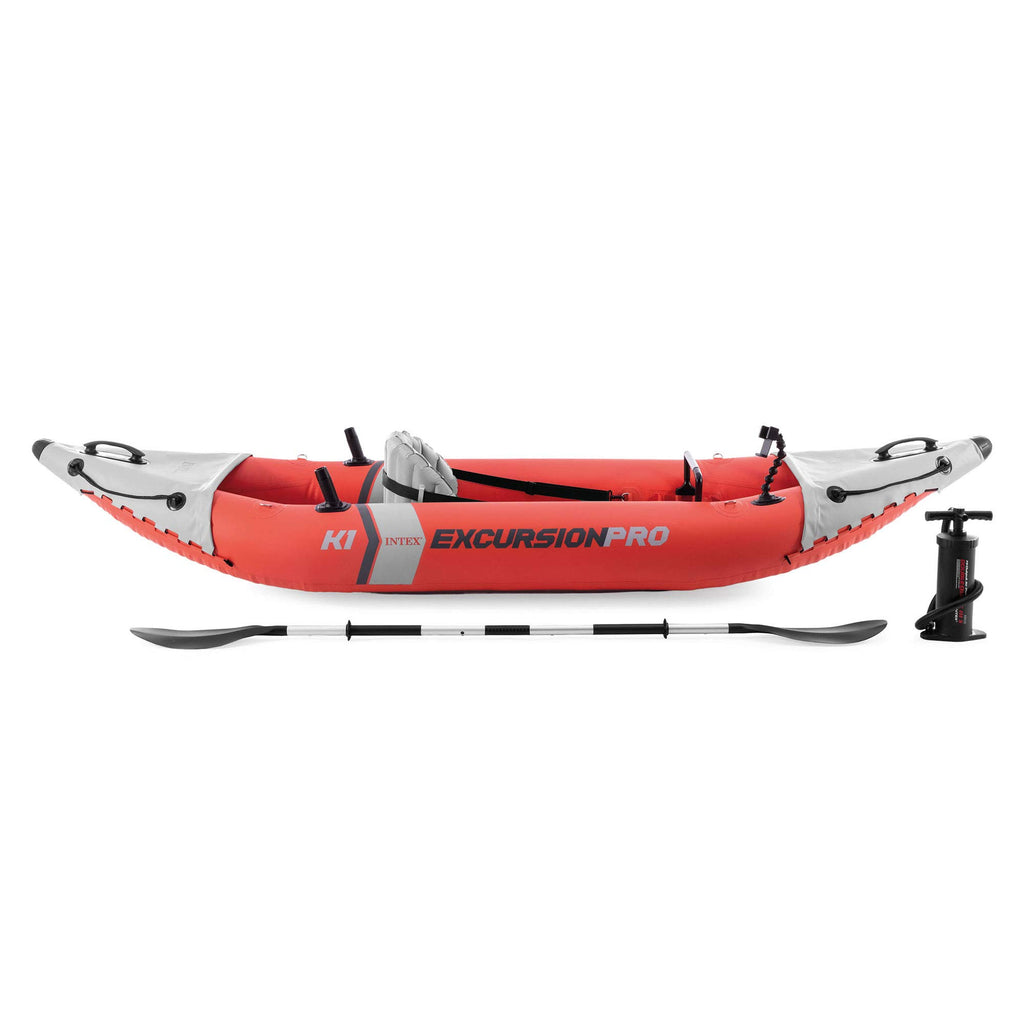 INTEX Excursion Pro Inflatable Kayak Set with Paddles & Pump