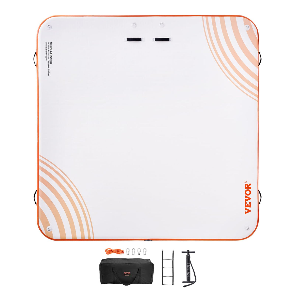 VEVOR Non-Slip Inflatable Floating Dock with Detachable Ladder