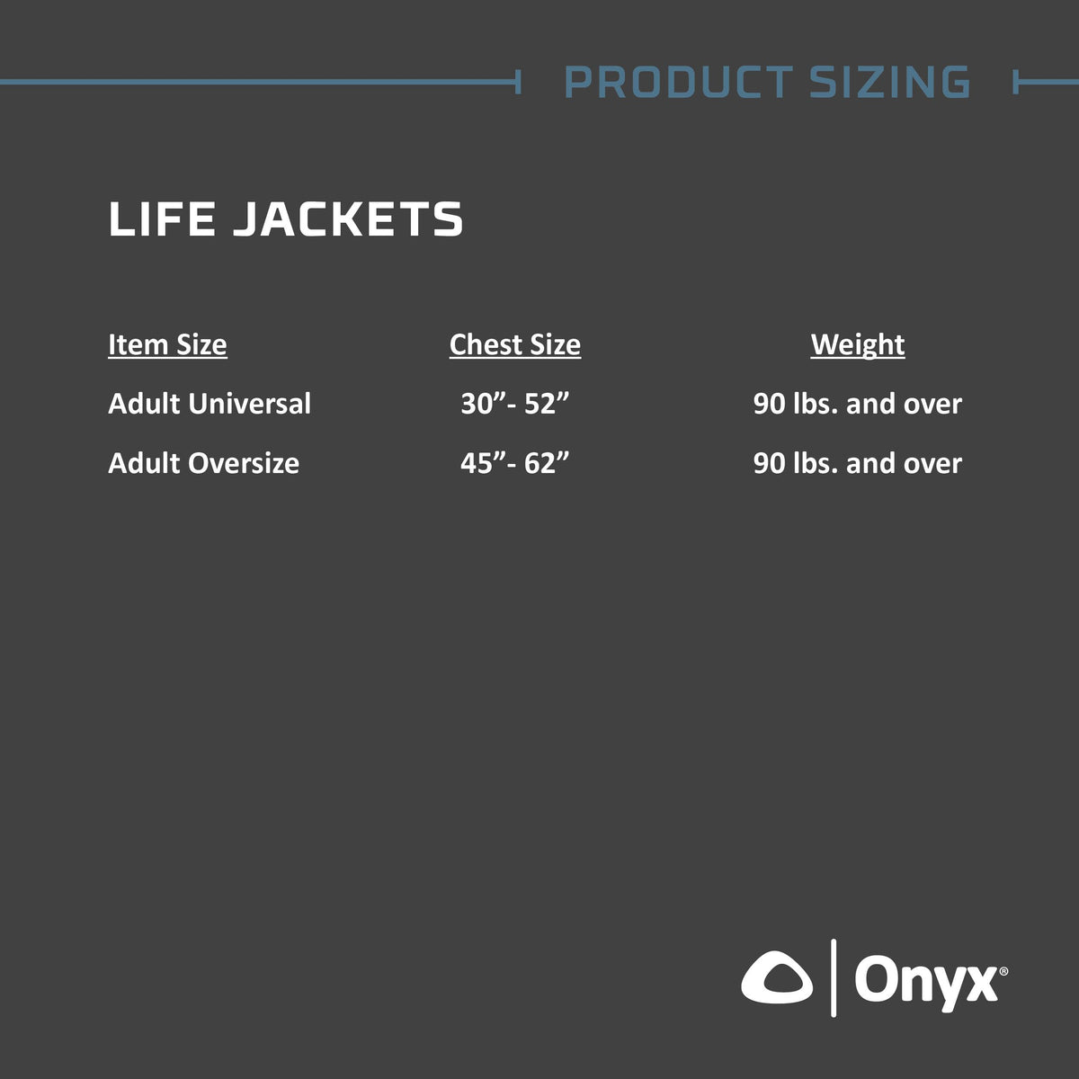 Onyx Kayak Fishing Life Jacket with High-Back Design
