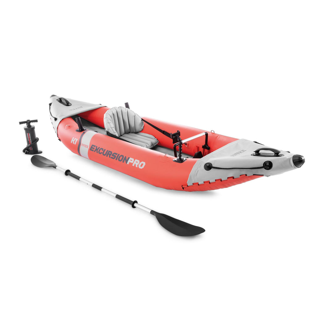 INTEX Excursion Pro Inflatable Kayak Set with Paddles & Pump
