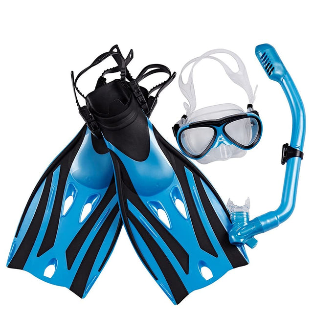 PGNEX Anti-Fog Diving Mask, Snorkel and Fins Set