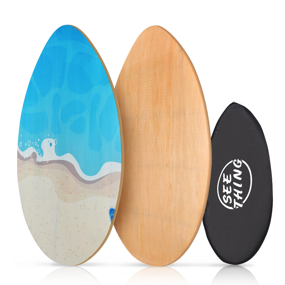 31-Inch Canadian Maple Skimboard for Kids and Beginners