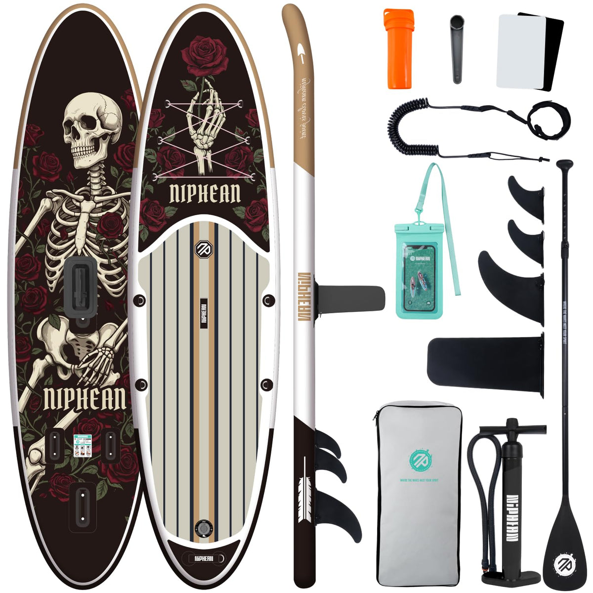 Niphean 10'6"/12'6" Inflatable SUP Board with Accessories