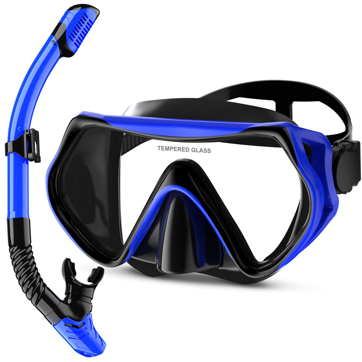 MELUMILU Adult Anti-Fog Snorkeling Mask and Dry Snorkel Set