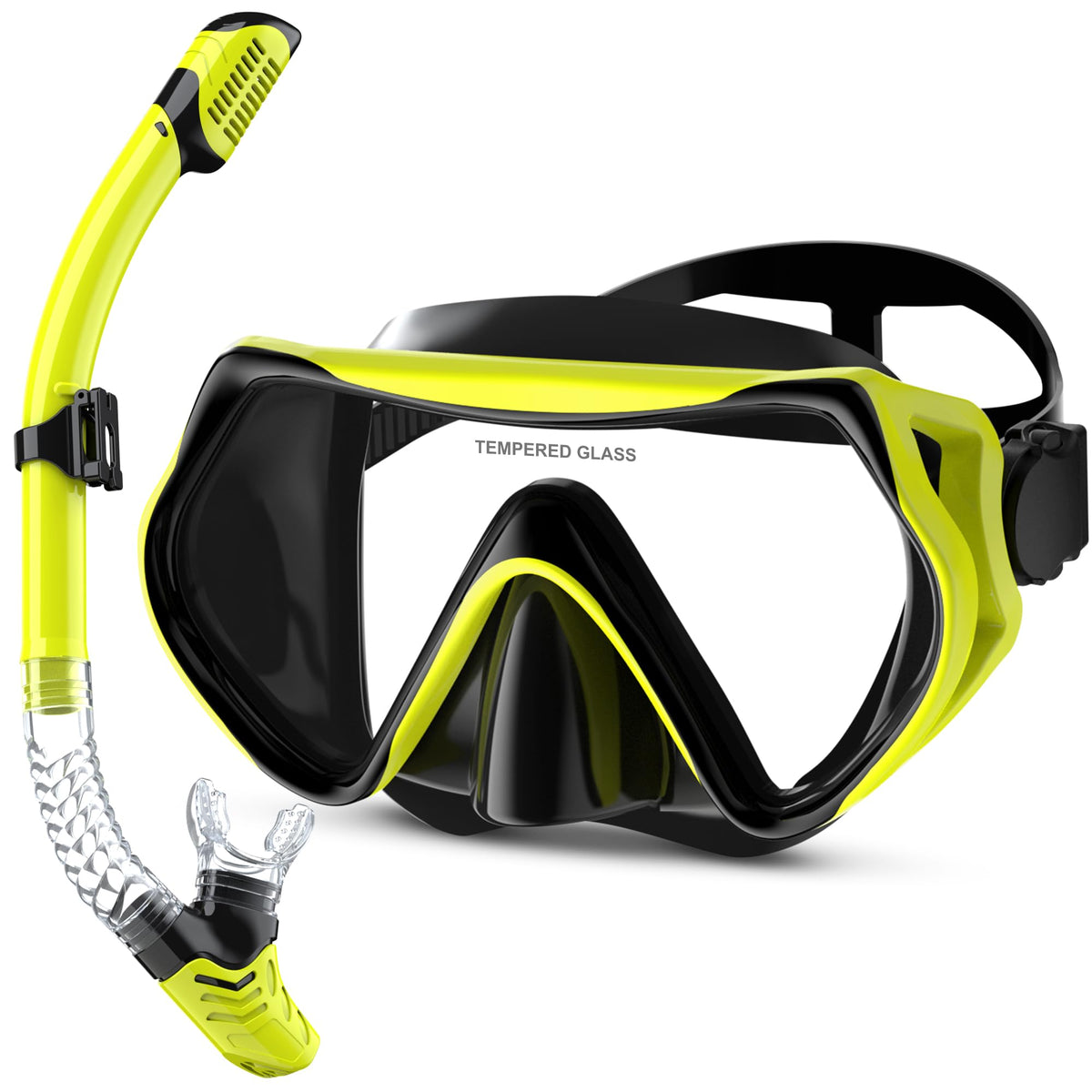 MELUMILU Adult Anti-Fog Snorkeling Mask and Dry Snorkel Set