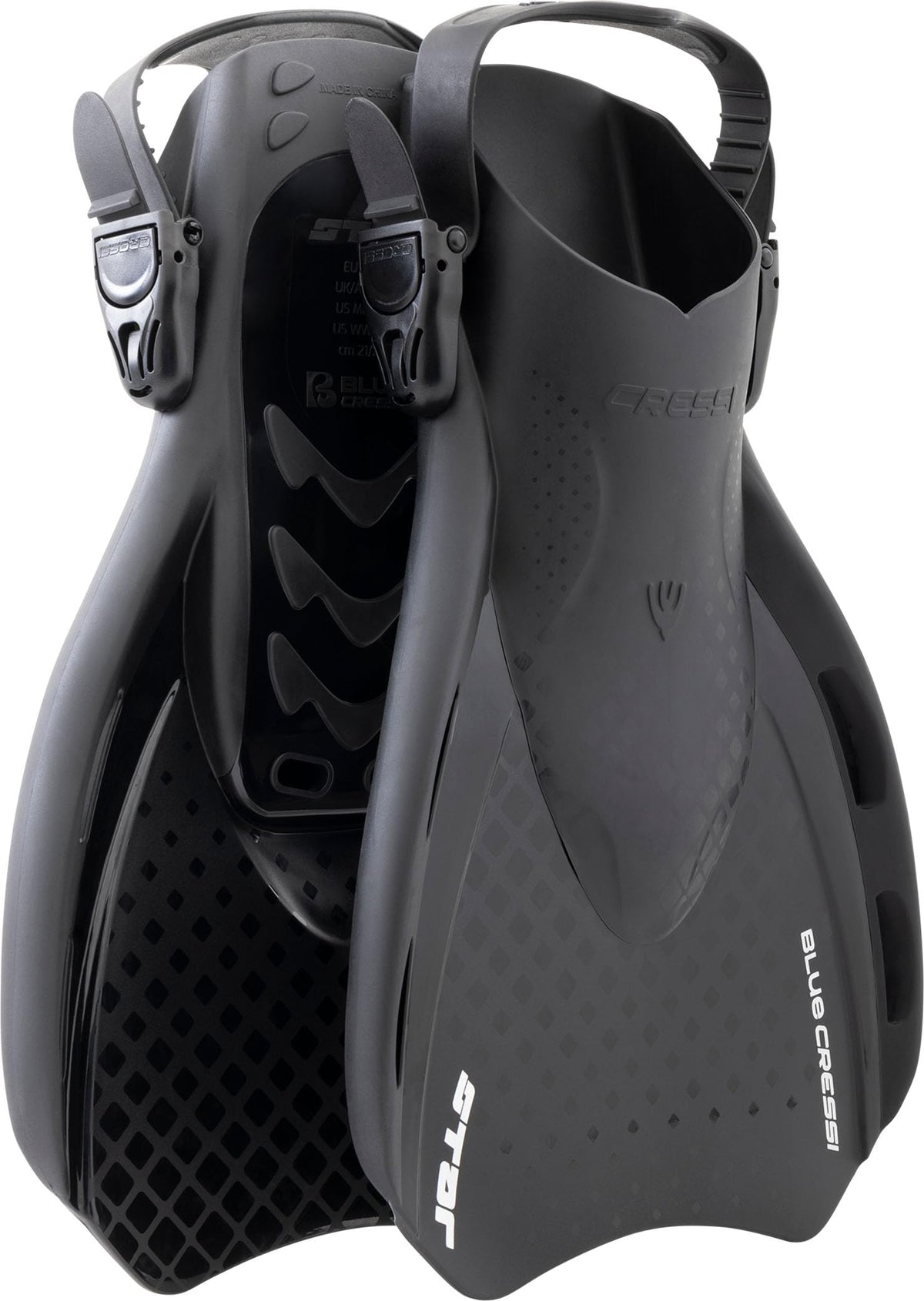 Cressi Star Adjustable Open-Heel Swim Fins