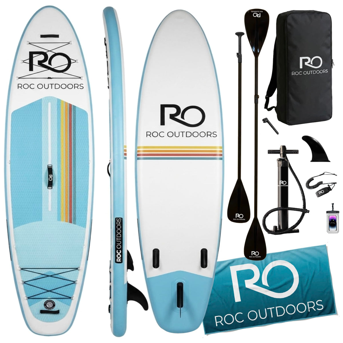 Roc 10'6" Inflatable Stand Up Paddle Board with Accessories
