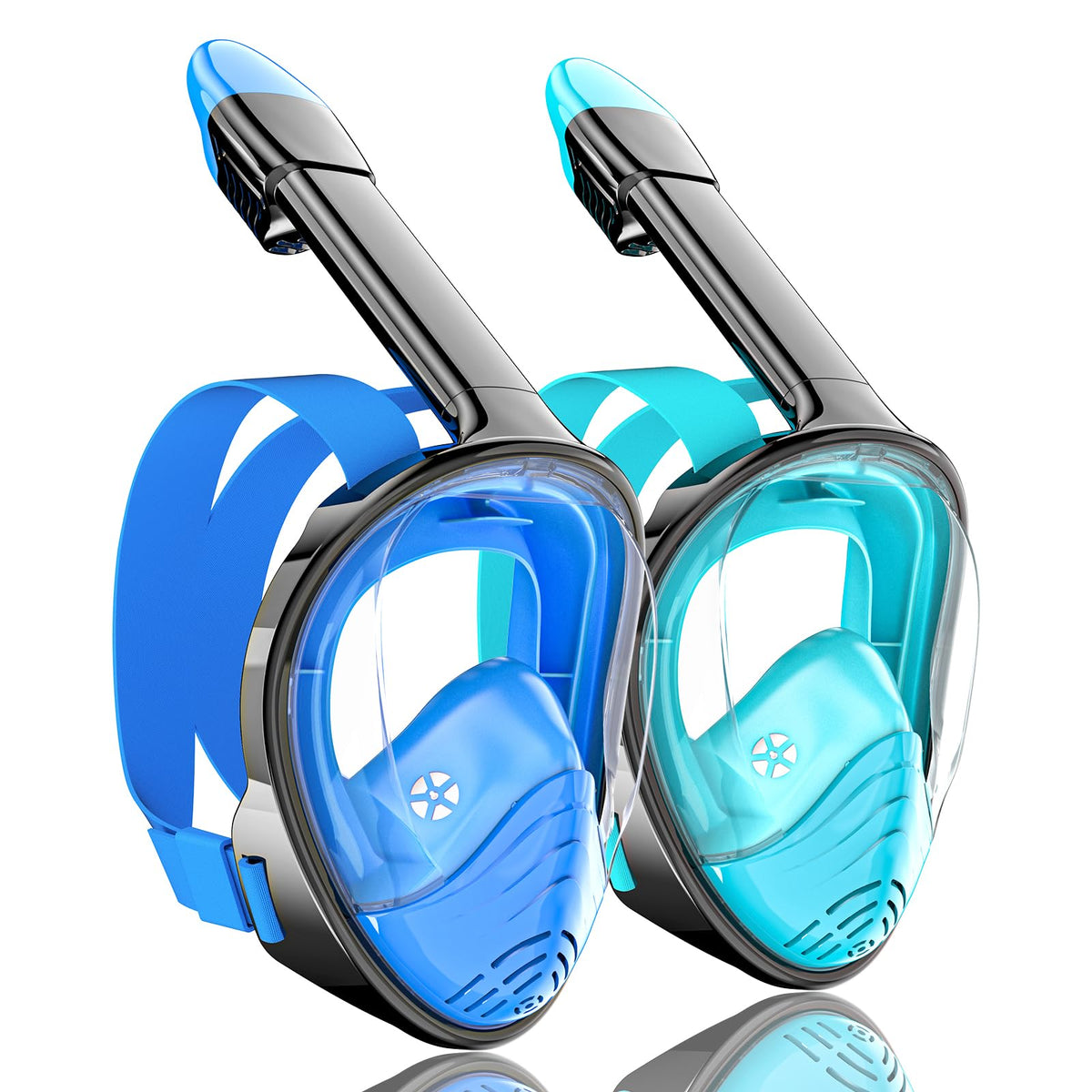 QingSong 180° Full-Face Snorkel Mask with Camera Mount