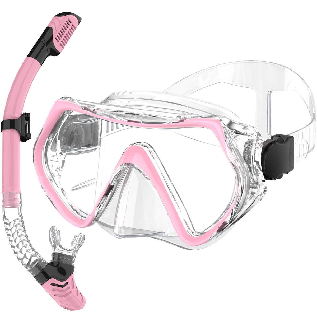 MELUMILU Adult Anti-Fog Snorkeling Mask and Dry Snorkel Set