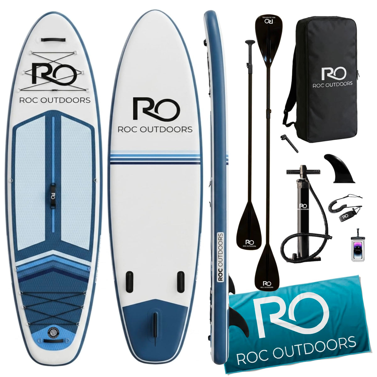 Roc 10'6" Inflatable Stand Up Paddle Board with Accessories