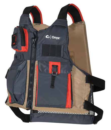 Onyx Kayak Fishing Life Jacket with High-Back Design