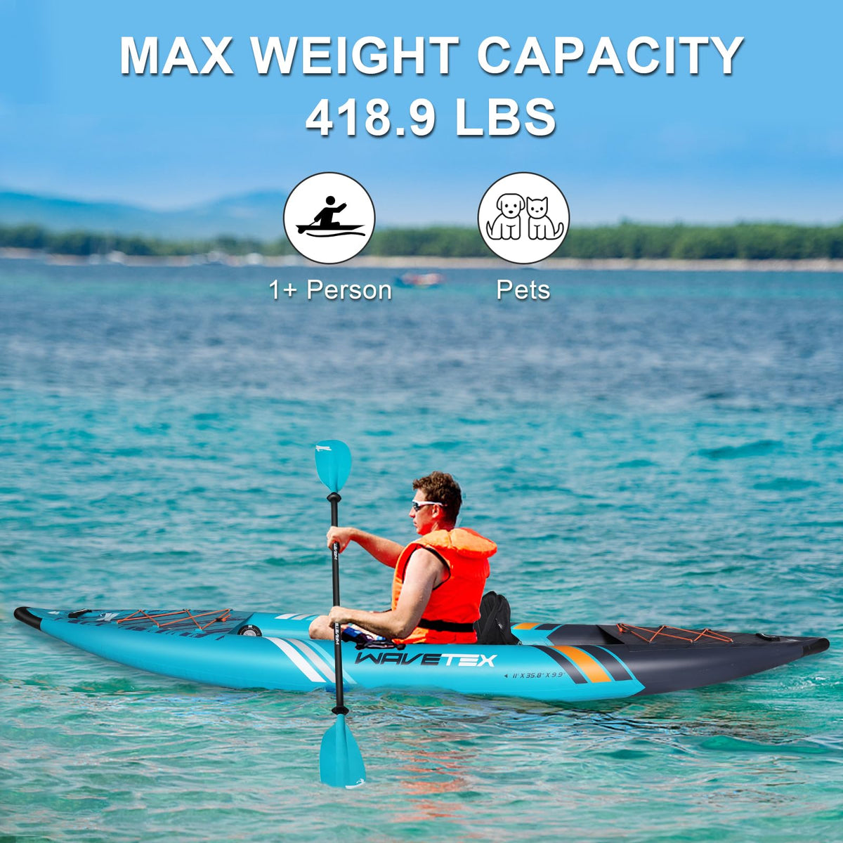 ANNTU Lightweight Foldable Inflatable Kayak for Adults