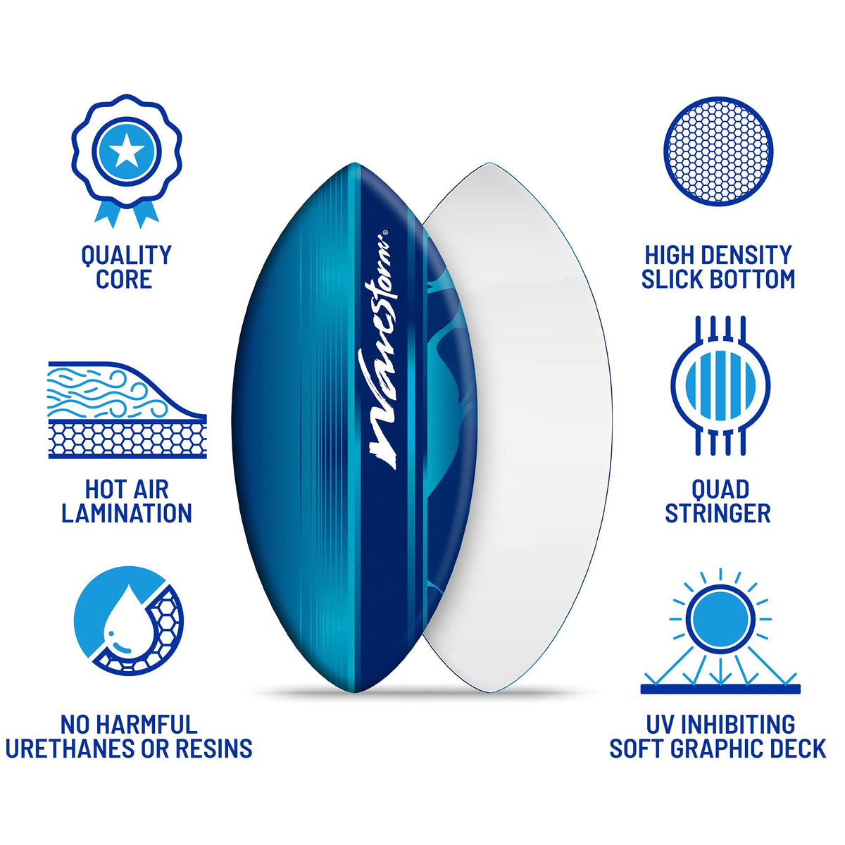 Wavestorm 48-Inch Foam Skimboard for Beginners
