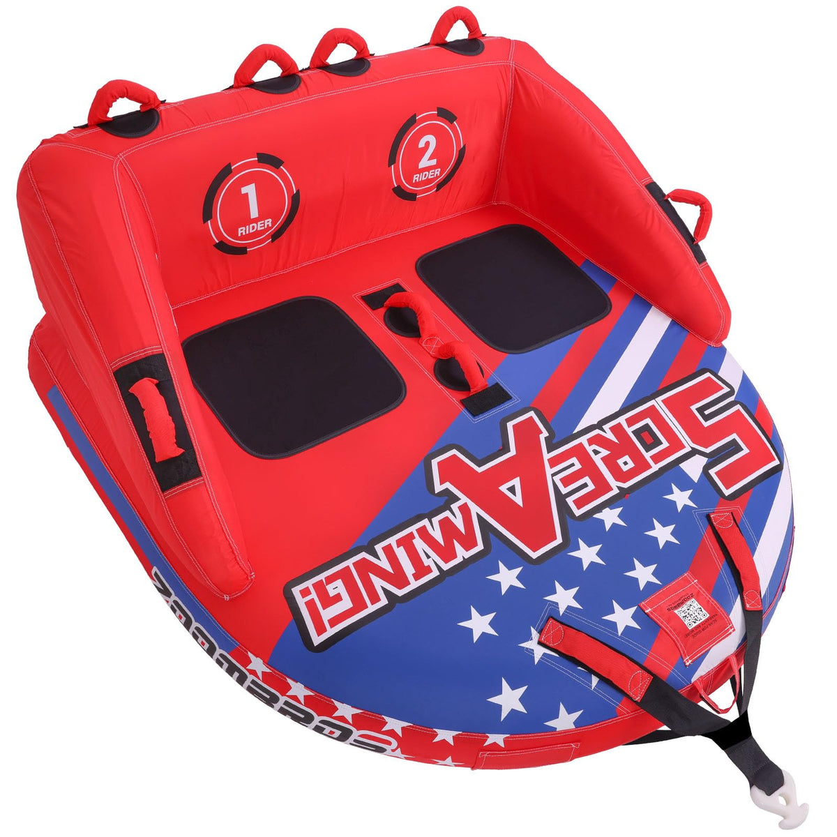 ZOOMBROS 2–3 Person Sofa Towable Tube with Dual Tow Points
