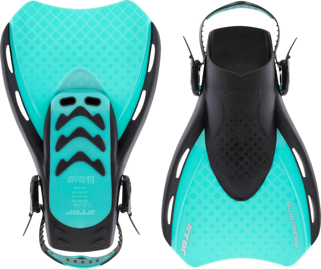Cressi Star Adjustable Open-Heel Swim Fins