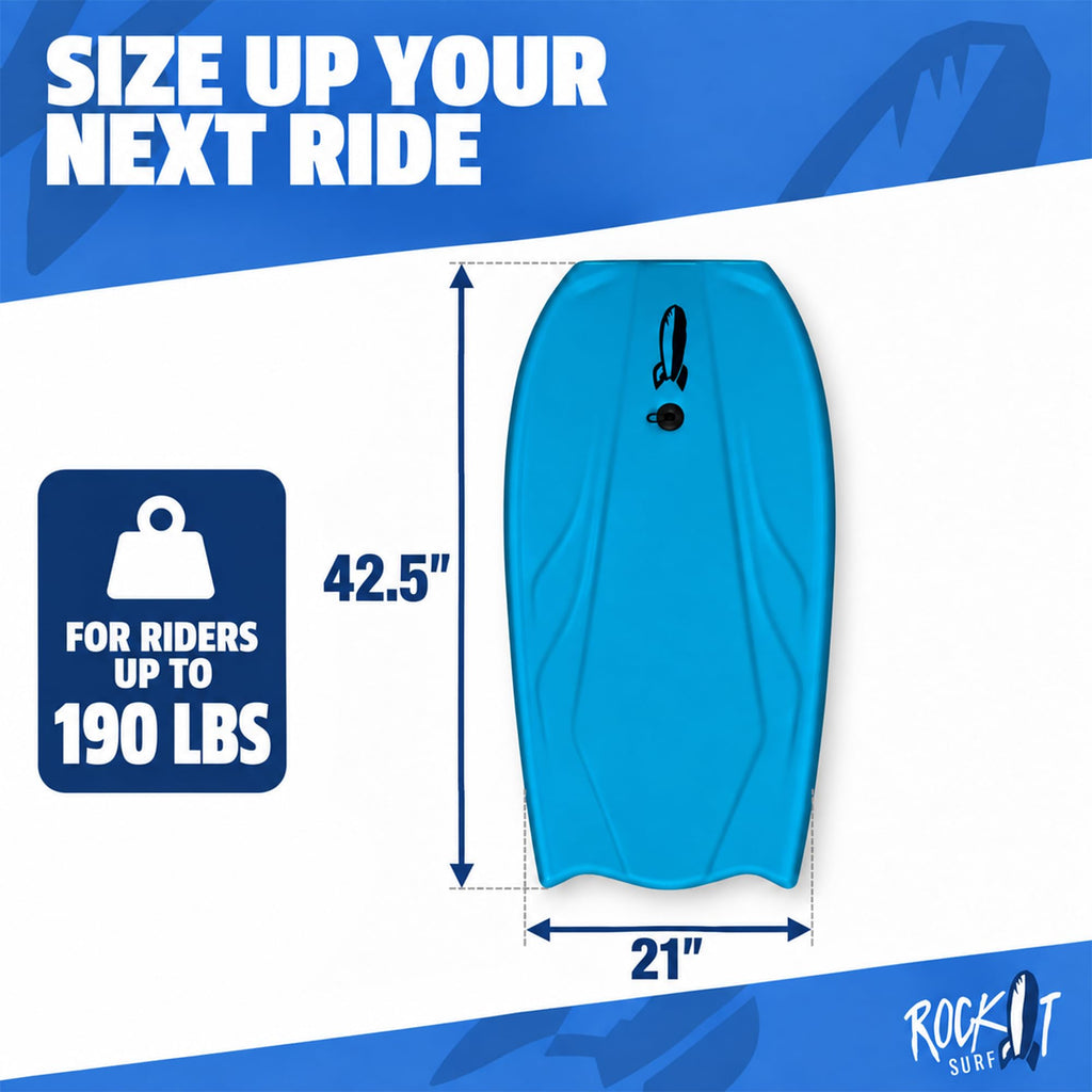 Rock-It SharkGuard 42.5" Bodyboard with Magnetic Shark Deterrent