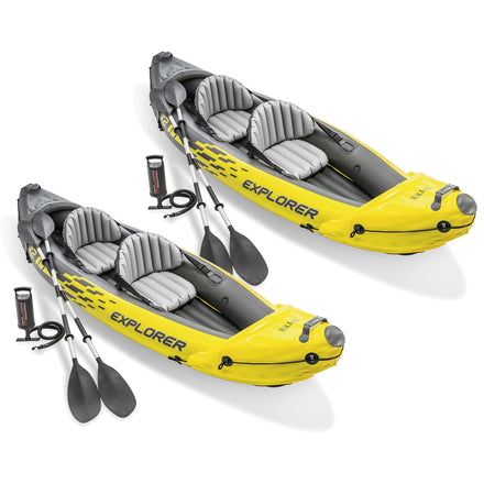 INTEX Explorer K2 2-Person Inflatable Kayak Set 2-Pack