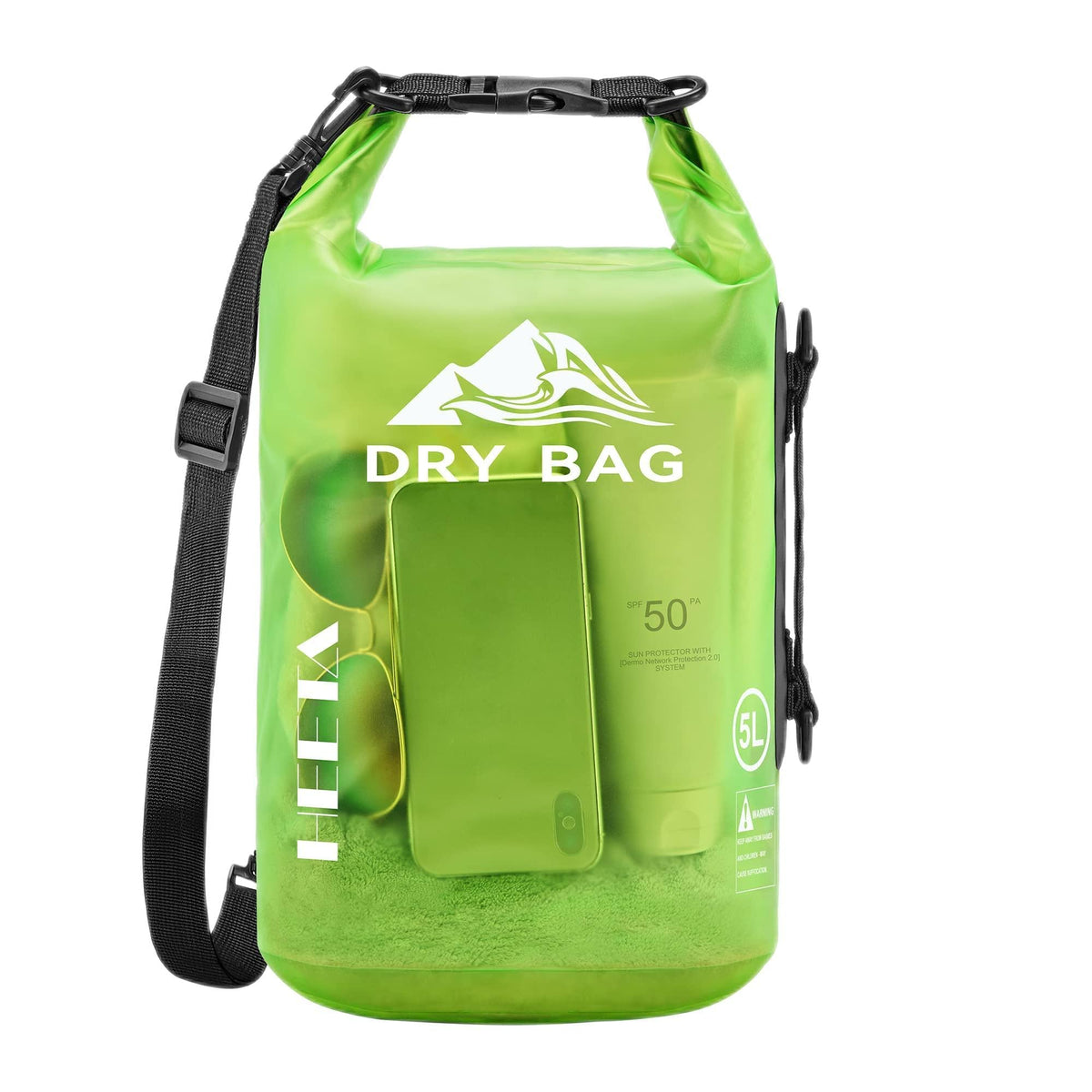 Waterproof Dry Bag Backpack with Phone Case for Kayaking