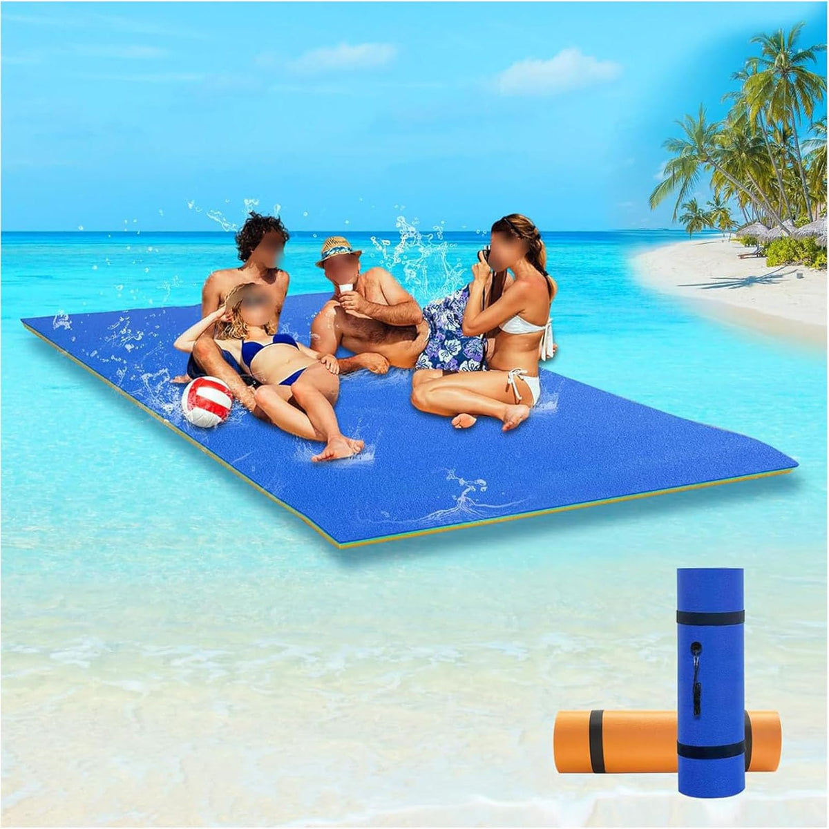 XPE Foam Floating Water Lounger for 2–3 People