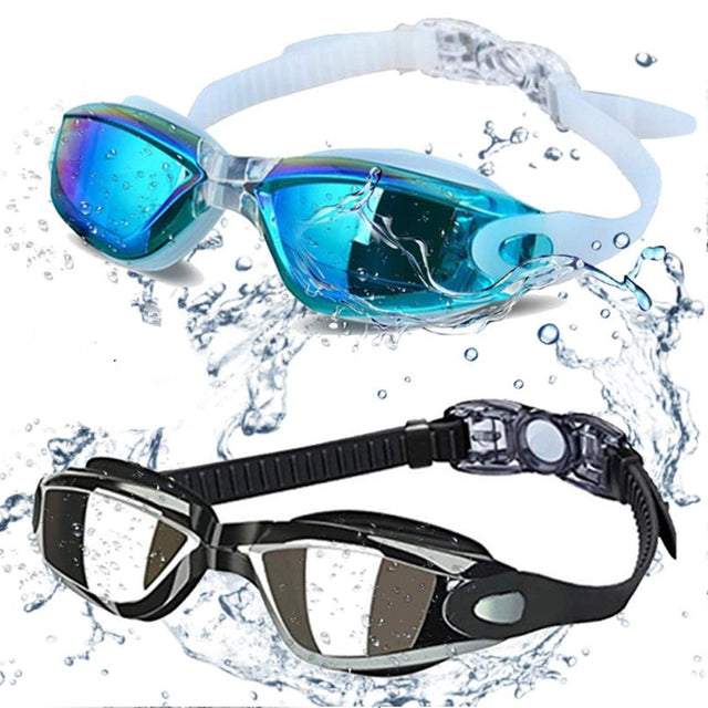 ALLPAIPAI 2-Pack Anti-Fog UV Protection Swim Goggles
