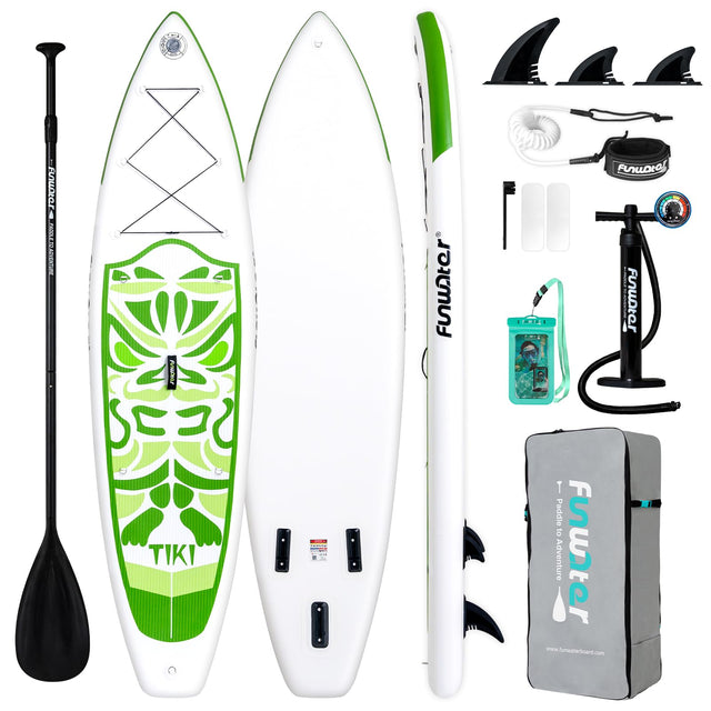FunWater Inflatable Paddle Board with Beginner SUP Accessories