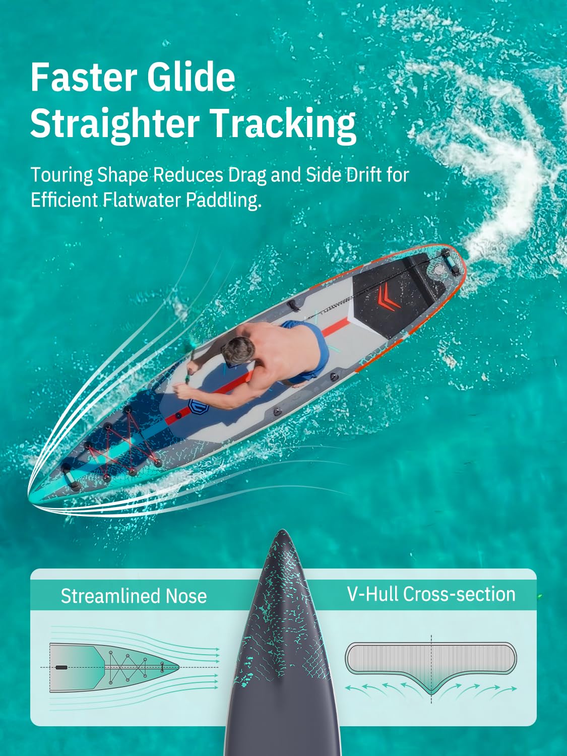 Niphean 10'6"/12'6" Inflatable SUP Board with Accessories
