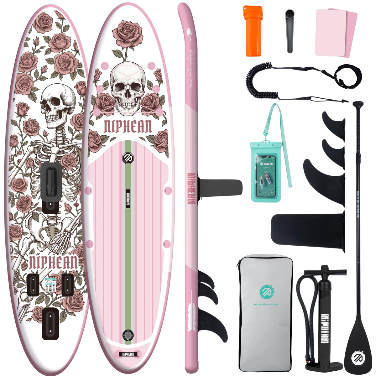 Niphean 10'6"/12'6" Inflatable SUP Board with Accessories