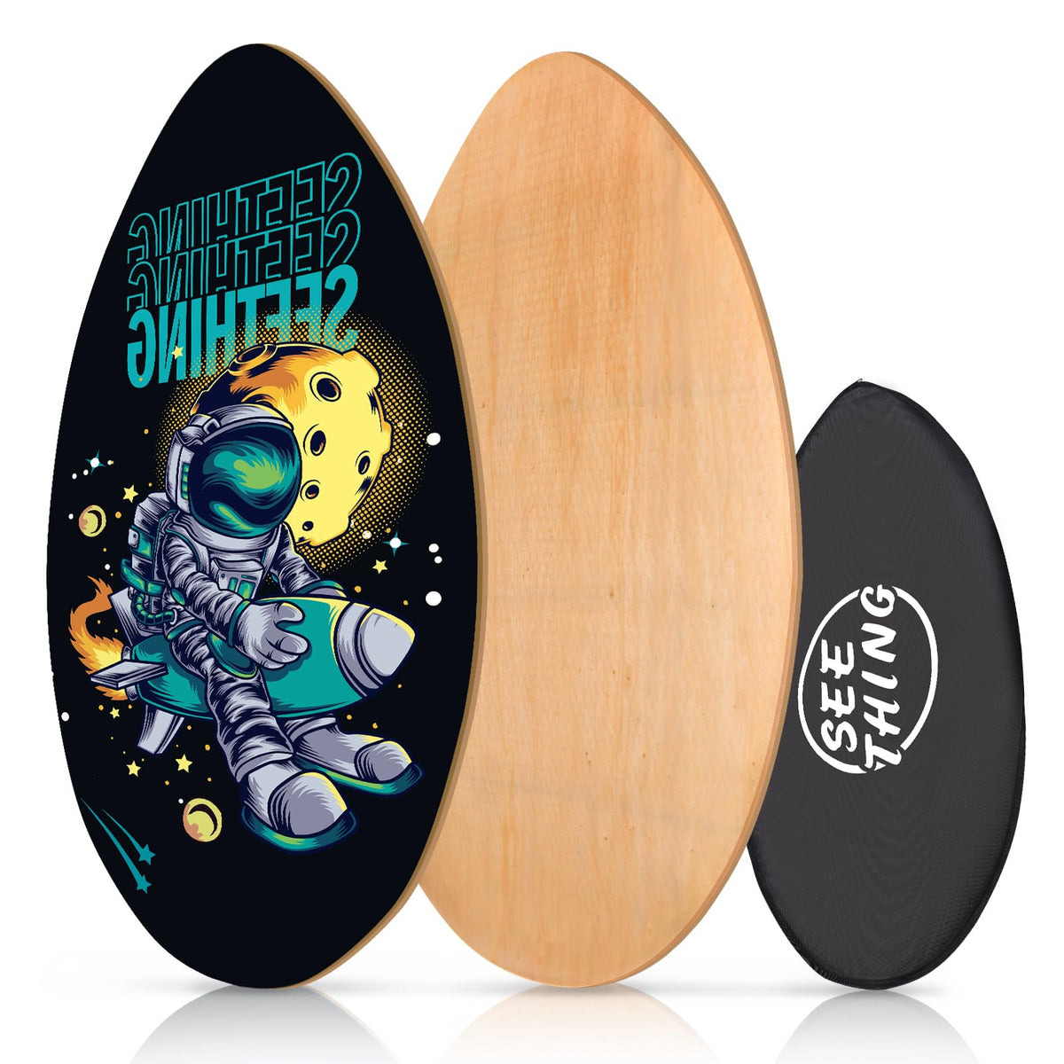 31-Inch Canadian Maple Skimboard for Kids and Beginners