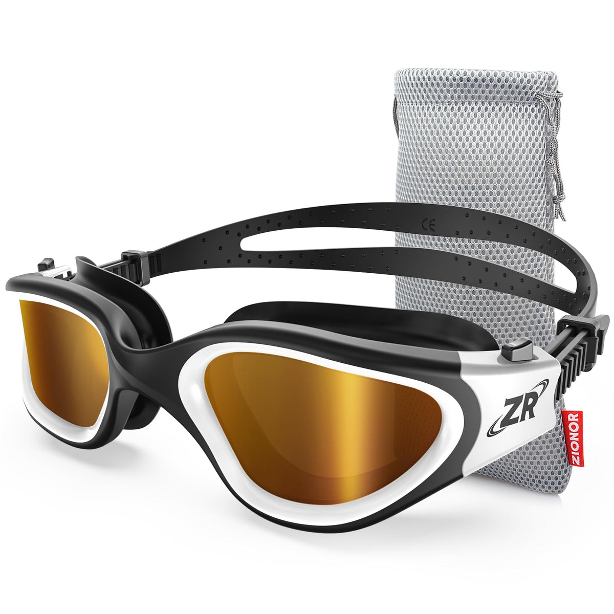 ZIONOR G1 Polarized Anti-Fog Swimming Goggles for Adults