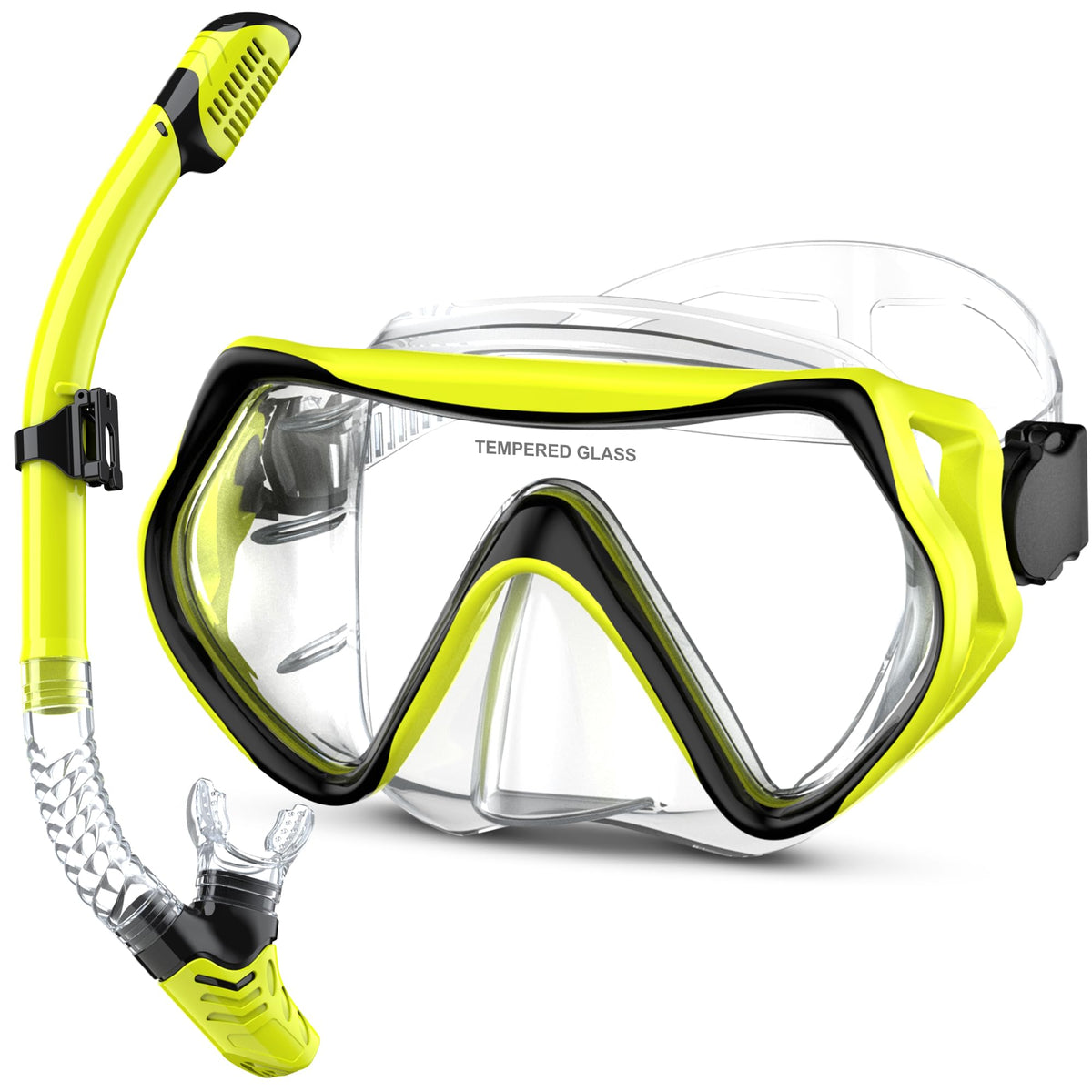 MELUMILU Adult Anti-Fog Snorkeling Mask and Dry Snorkel Set