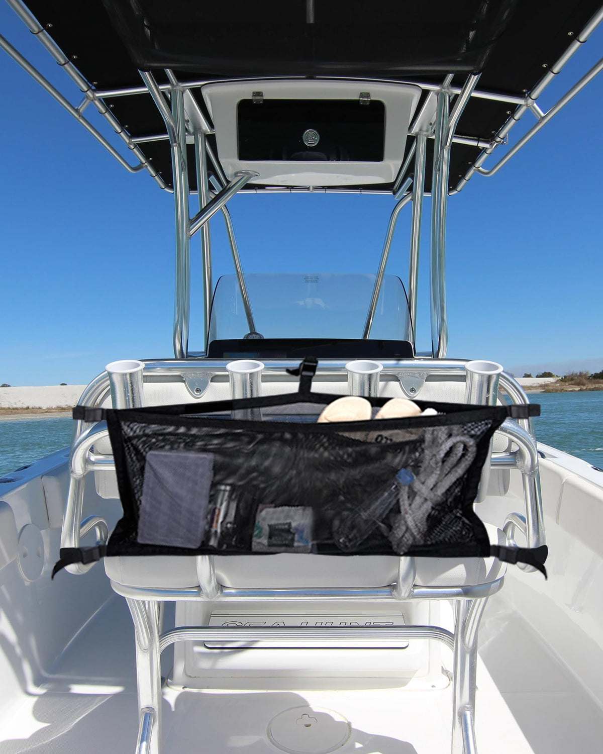 3-Compartment Hanging Boat Storage Mesh Organizer