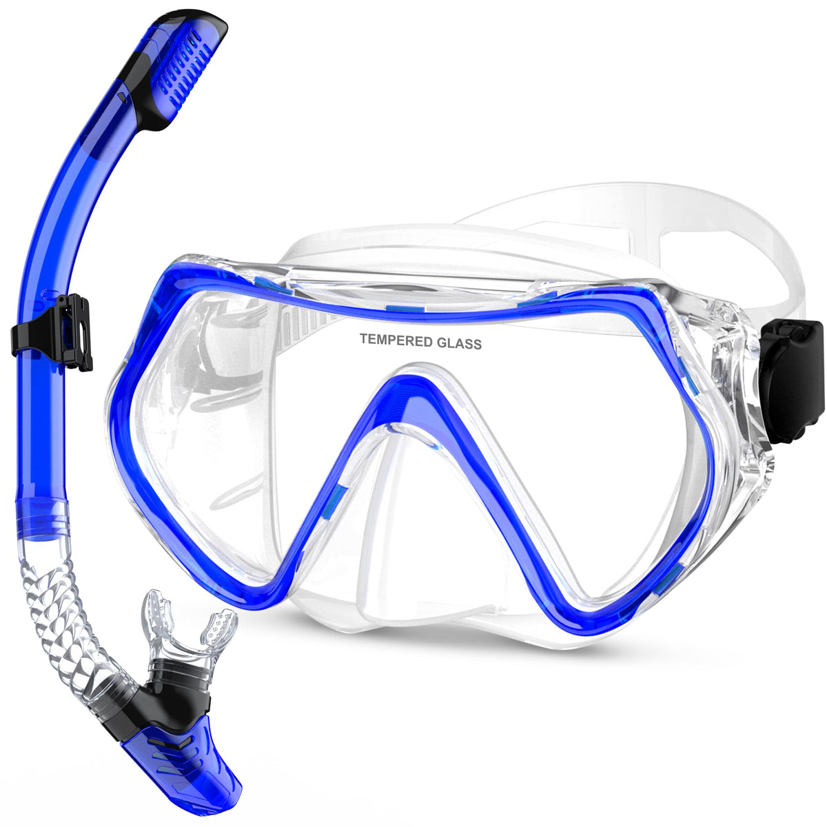 MELUMILU Adult Anti-Fog Snorkeling Mask and Dry Snorkel Set