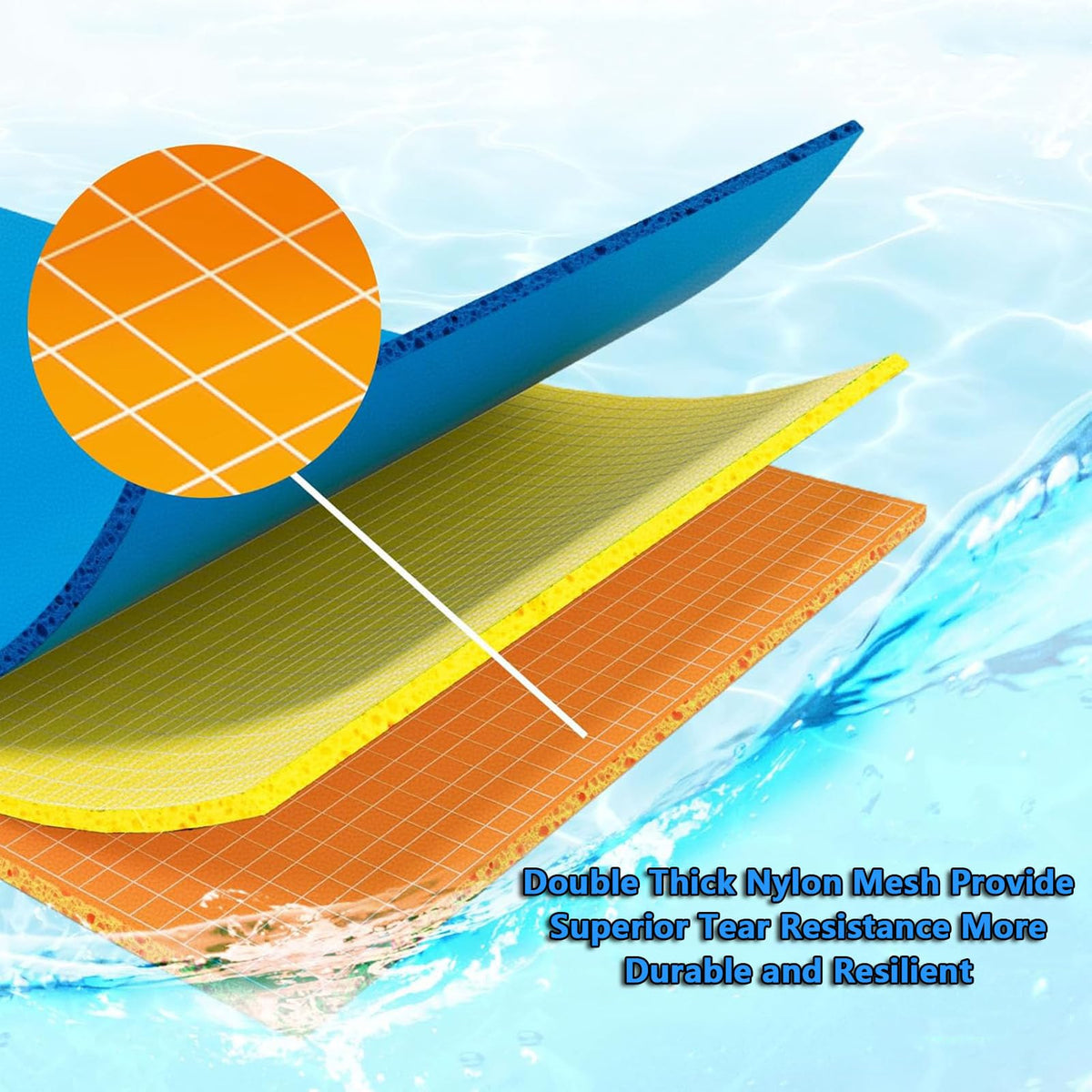 XPE Foam Floating Water Lounger for 2–3 People