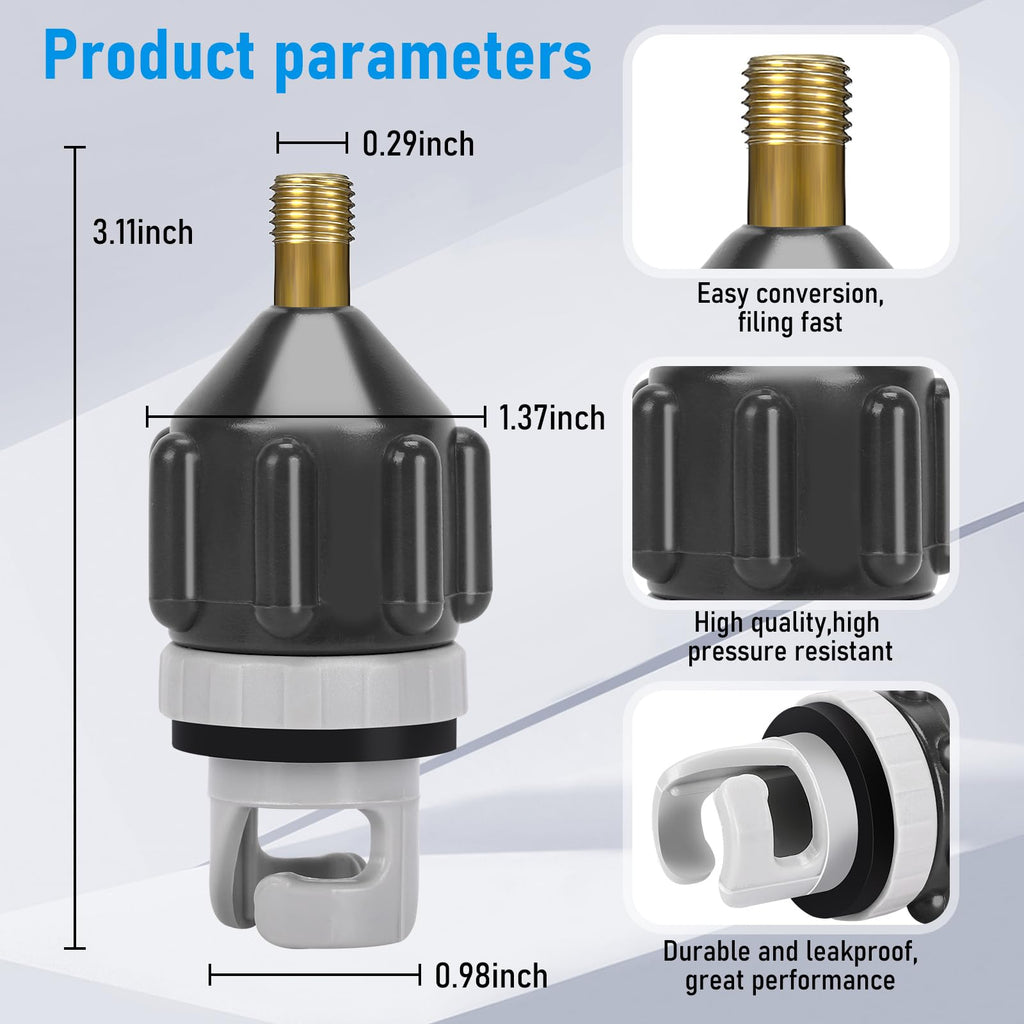 Aoiiefe 2-Pack SUP Pump Adapters for Paddle Boards