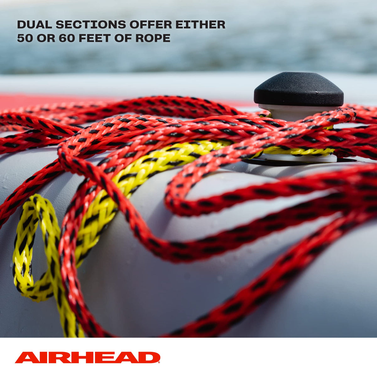 Airhead 60-Foot Tow Rope for 1–4 Person Towable Tubes