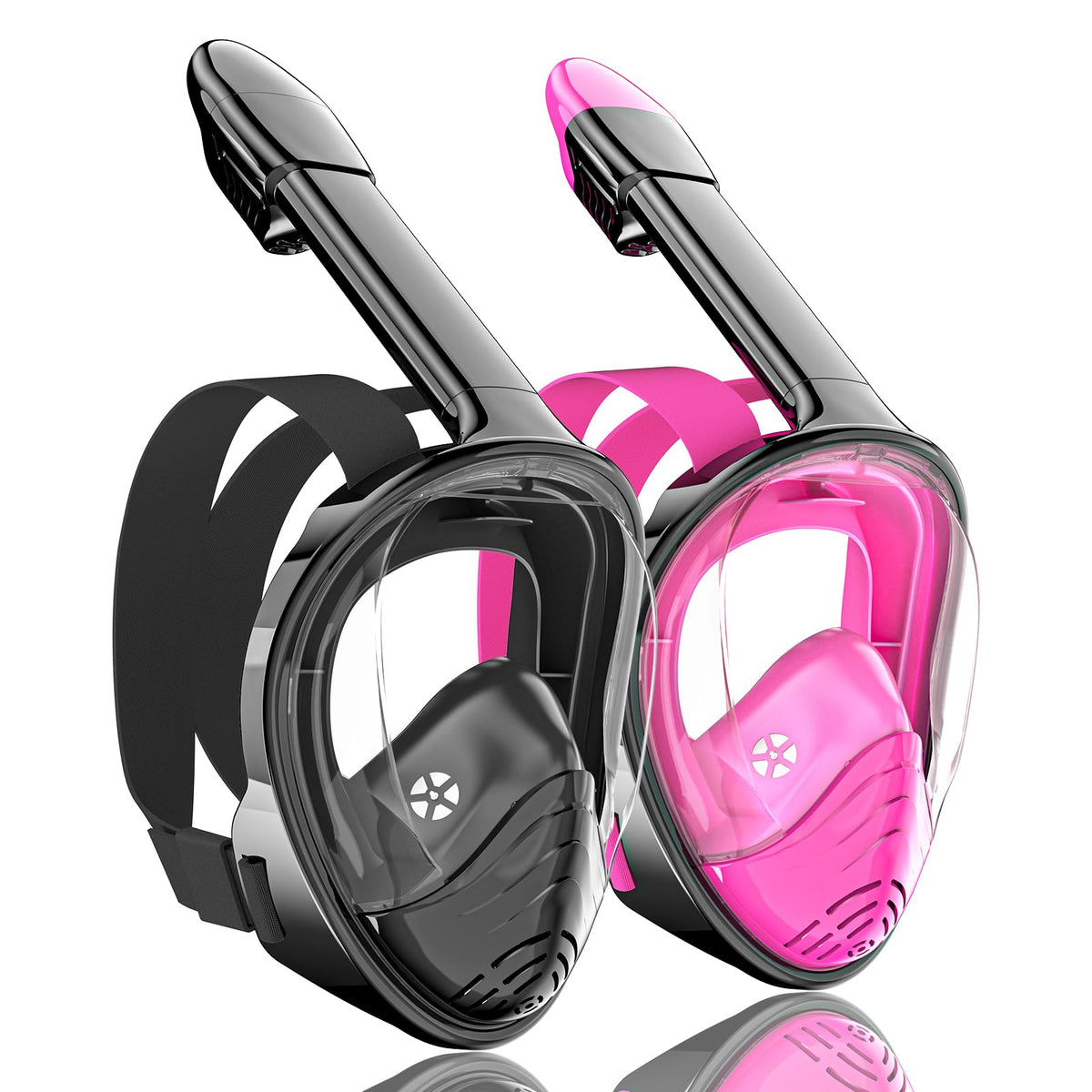 QingSong 180° Full-Face Snorkel Mask with Camera Mount