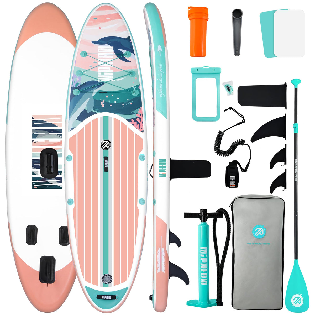 Niphean 10'6"/12'6" Inflatable SUP Board with Accessories