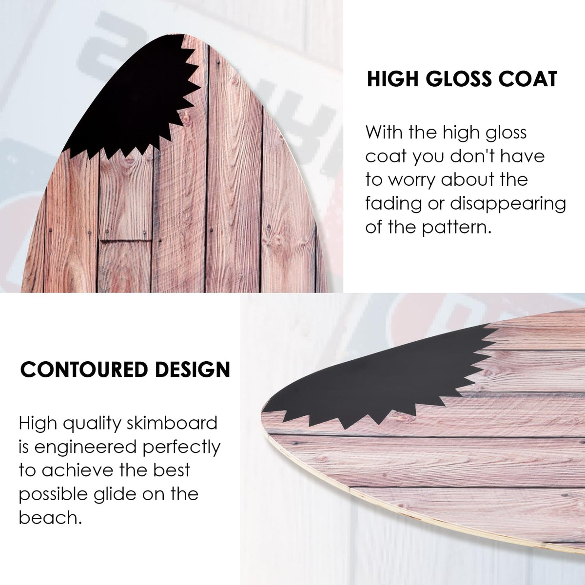 31-Inch Canadian Maple Skimboard for Kids and Beginners